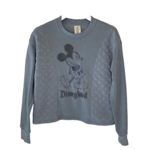 Mickey Mouse Sweater Embroidered Quilted Design Disney Disneyland Size small